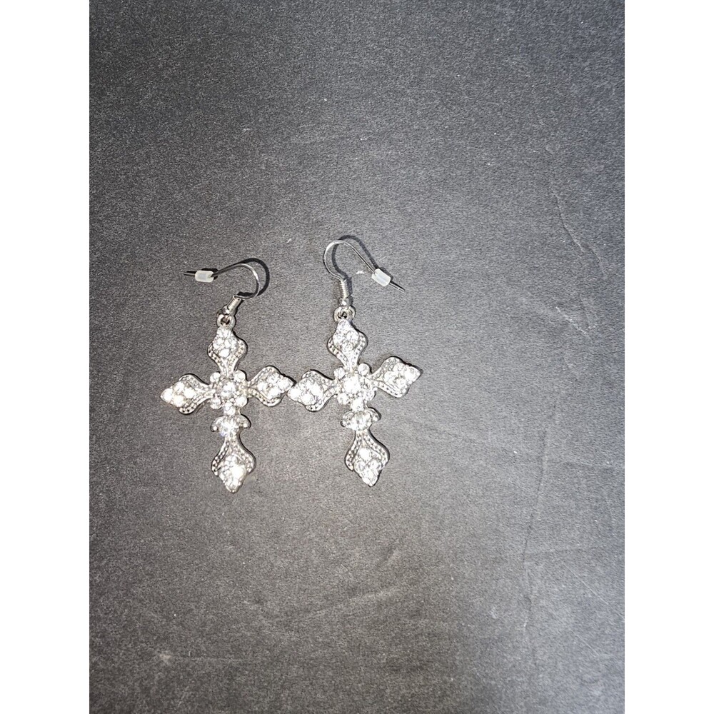 SPARKLING EARRINGS - CROSS